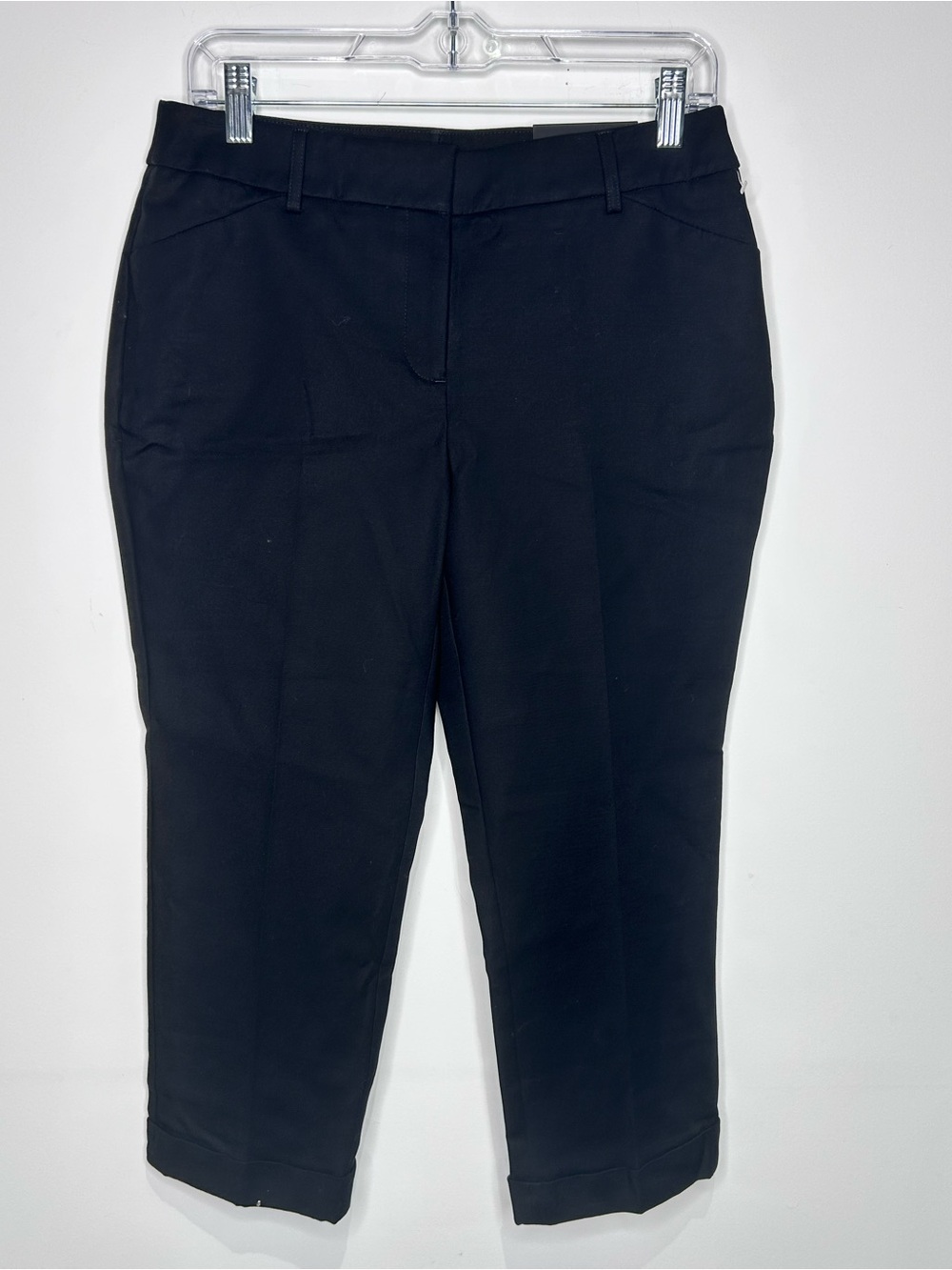 NWT Chico’s So Slimming Serene Stretch Black Cuffed Crop Pants 0 Petite
